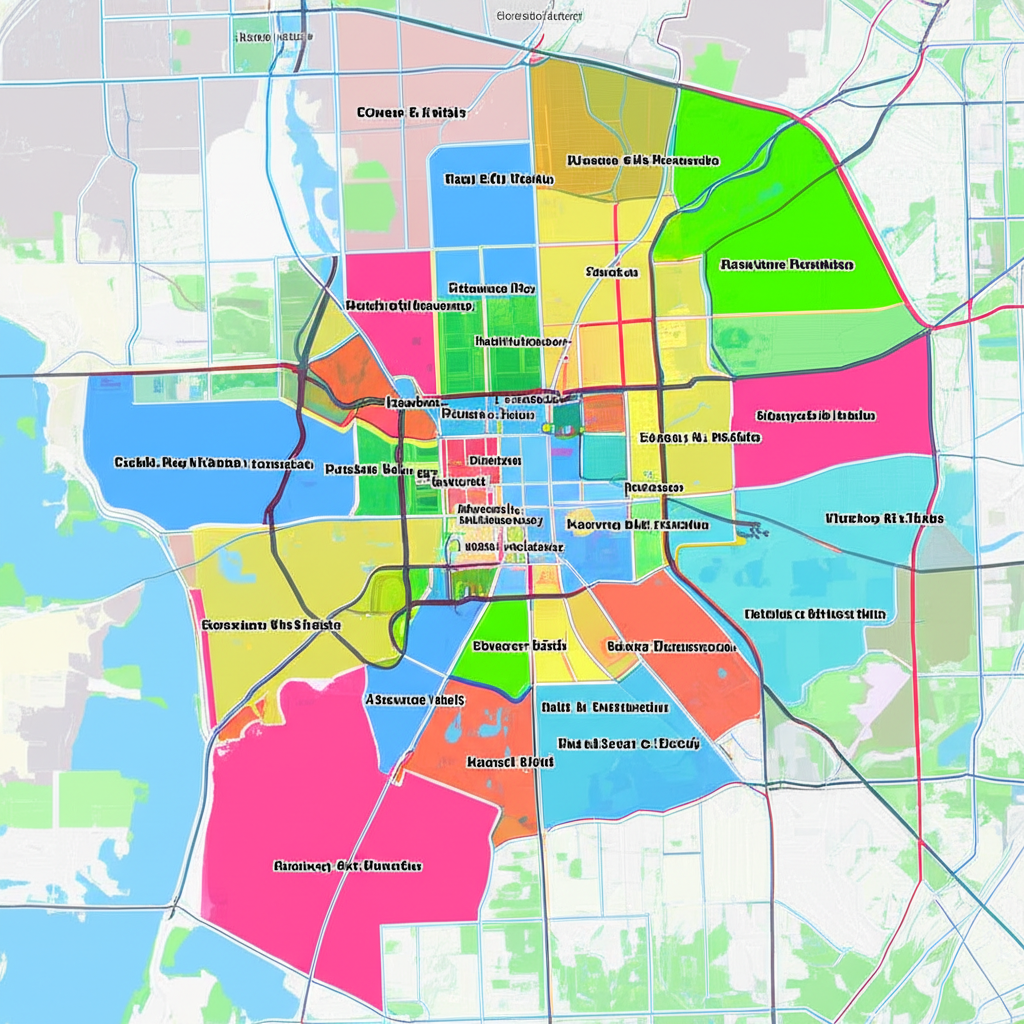 Houston neighborhoods map for local SEO